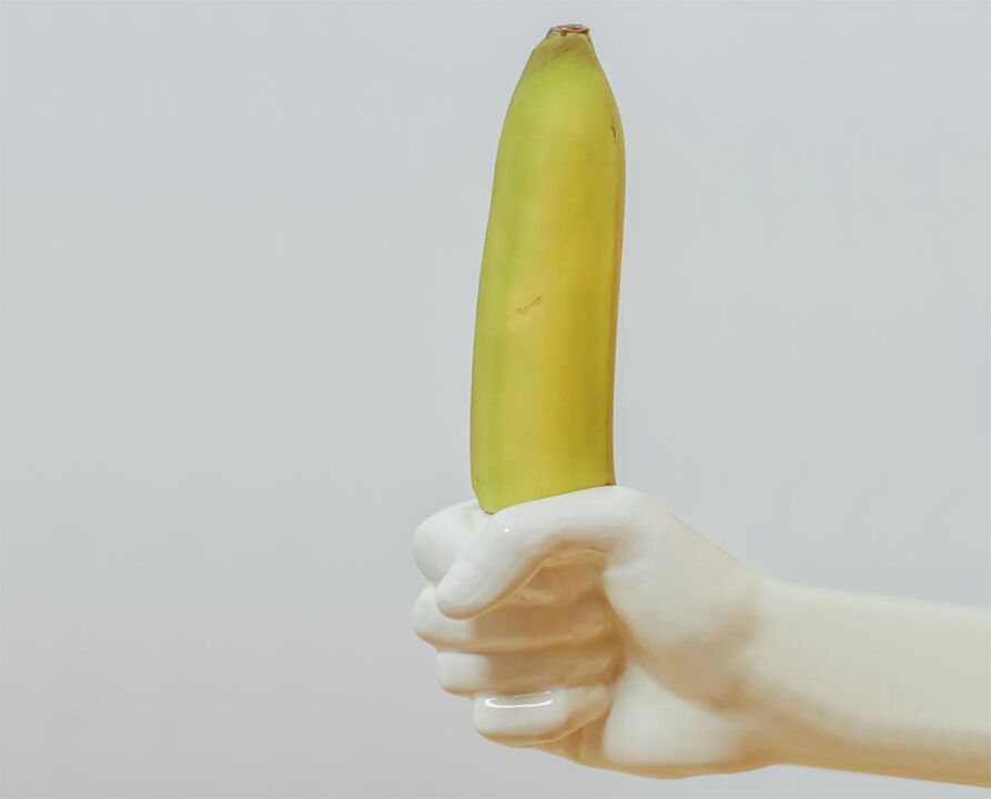 банан чоңойгон пенисин билдирет